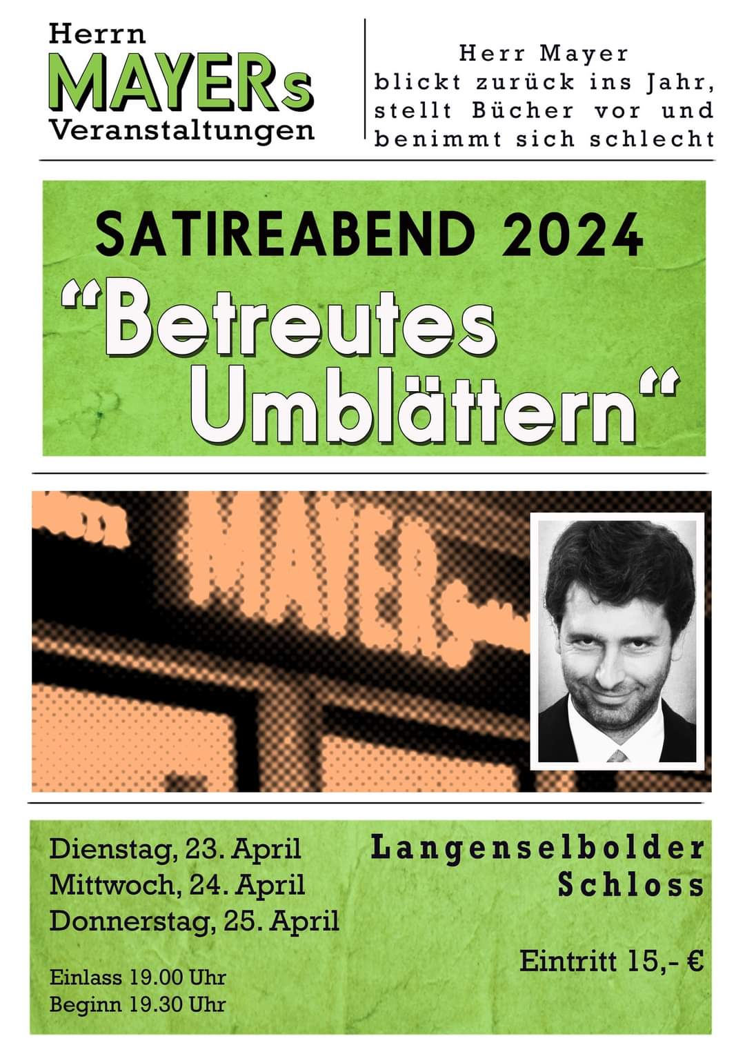 Satireabend 2024 "Betreutes Umblättern"