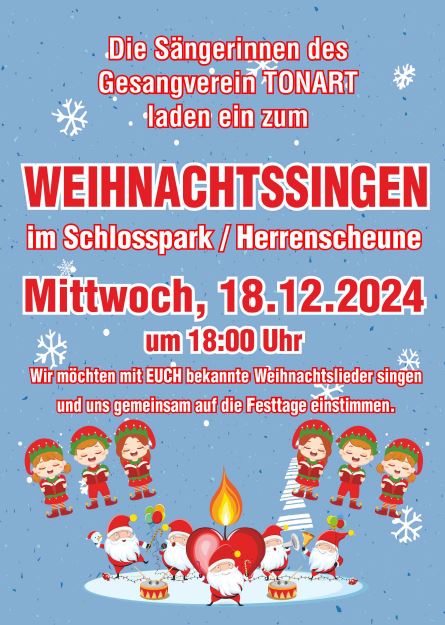 Weihnachtssingen im Schlosspark / Herrnscheune